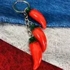 Keychains Simulation Vegetable Resin Red Chili Kelechain Fruit Radish Femme charmante fille Corn Key Anneau pour les femmes Jujube Chains bijoux