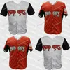 Baseball-Trikots NEU College Baseball trägt Herren Carolina Mudcats Orange Weiß Benutzerdefinierte doppelt genähte Shirts Baseball-Trikots Hochwertig