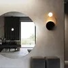 Vägglampa designer glas runda sfäriska metalllampor villa vardagsrum sovrum säng gång modell badrum
