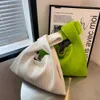 Evening Bags Fashion Mini Portable Knot Wrist Bag Women Top Handle Bag Simple Purses Handväskor Vattentät shoppingväska Telefon Key Pouch L221014