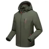 Vestes d'extérieur Automne Hiver Veste Coupe-Vent Imperméable Chasse Coupe-Vent Manteau De Ski Randonnée Pluie Camping Ski Grande Taille Vêtements