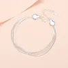 925 Stamped Silver Color Women's Charm Armband för Girls Party Jewets Gifts Christmas