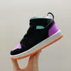 Детская обувь Jumpman 1 High OG Basketball 1s Children Athleticblack blue Shoes молодежная детская обувь для мальчиков Дизайнер Малыш корзины для младенцев Кроссовки кроссовки кроссовки N0Hu #