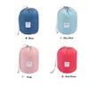 Storage Bags Waterproof Barrel Bathroom Bag Travel Organizer Case Cosmetic Beauty Nylon Wash Blue Pink Rose Sky