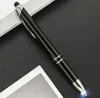 LED Light Up Pen Touch Screen Ballpoint Penns ficklampor med Stylus 3 i 1 Metal Advertising Promotional Gift