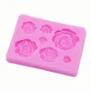 Rose Flower Silicone Molds Wedding Cupcake Topper Fondant Cake Decorating Tools Sugarcraft Candy Clay Chocolate Gumpaste Moulds 1223347