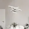 Ljuskronor Chrome Plated Modern LED Chandelier för matsal levande dekoration lampadario moderno luster cirkelringar