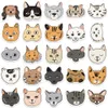 50pcs Mix sevimli kedi köpek hayvan karikatür çıkartmaları diy bisiklet seyahat bagajı gitar dizüstü bilgisayar su geçirmez grafiti çıkartma etiketi