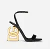 Elegant merk Keira dames sandalen schoenen gepolijste pop baroquel hakken dame zwarte kalfslin sandalias lady pumps bruiloft feestjurk avond EU35-43