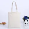 Aangepaste blanco gerecycled katoenen canvas Tote boodschappentas multifunctionele milieuvriendelijke buitencanvas schoudertassen