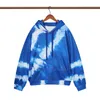 Mens Fashion Classic Hooded Sweatshirts Designer Womens Irregular Printing Hoodies Couples Sky Blue Hoodie Asian Size M-2XL