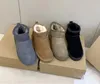 classici stivali da neve corti minidonne uggsboot mantengono caldo stivale moda uomo donna scarpe casual peluche antilope renna marrone