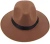 Bérets Jazz Hats vintage trilby cap mode femme Cloche Unisexe Casual Brim Cowboy Wool Caps Panama Hat Fedora