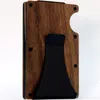 Multifunktionell Portable Metal Wallet Party Favor Wood Business Card Holder Creative Father's Gift LK314