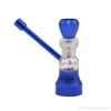 accessori per il fumo di tubi Mini narghilè per fumare sigaretta Metallo Pipa ad acqua Schermo Pipa in vetro Piccolo Shisha bong dab rig