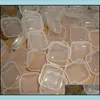 Opbergdozen Binnen Mini Square Box opslagcontainers sieraden oordoppen kasten plastic draadloos met deksels transparante handige druppel d dh0r3