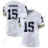 Fotbollströjor Anpassade NCAA Michigan Wolverines College Football Jersey Shea Patterson Dylan McCaffrey Zach Charbonnet Tom Brady Tarik Black Nico Collins