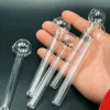 Bunte Glaspfeifen Ölbrenner für Shisha Bong Zufällige Farbe Rauchgriffpfeife Gebogenes Mini-Tabak-Dab-Rig-Rauchzubehör