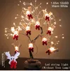 Ozdoby choinkowe 2022 Cristmas Ornament Xmas Navidad GiftsSnowman Tree girlanda LED girlanda żarówkowa wesołych świąt dla domu