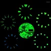 Relógio kits de reparo 28,5mm Blue / Green Luminous Luminous SUPER BRILHO PARTES DE CALENDÁRIO PARA SKX007 SKX009 SPRD FIT MOVIMENTO NH35A NH36A 4R 6R