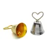 Красивое золото и серебряное поцелуя Bell Place держатель карт держатель для свадебного стола