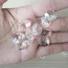 Chandelier Crystal Camal 20pcs Clear 14mm Octagonal Loose Beads Two Holes Prisms Lamp Parts Accessories DIY Wedding Centerpiece