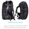 Bolsas de senderismo 35L 100L 120L Cubierta de lluvia Mochila Bolsa impermeable Polvo Bolsas para acampar Gran Militar 90L 95L 110L Cubierta de lluvia XA41A L221014