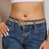 Bälten Shinning midjebältes paljetter för kvinnor män lyxig kristallbockad rem jeans formell klänning dropship