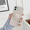 Luxurys Designer Telefonfodral f￶r iPhone13 12 11Pro Max SE2020 7 8 7P 8P FAHSION M￤rke L￤der Camellia Pearl iPhone Cover Phonecase