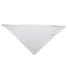 Witte bandanas huisdierhondenkleding driehoek nek sjaal sublimatie blanco diy polyester warmteoverdracht printen huisdekjes handdoek