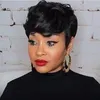 Short Afro Pixie Curly Bob Human Hair Peruki Pixie Cut for Black Women Brazylijska dziewica Brak koronka 150% gęstość Nieprocentowana maszyna Made Diva1