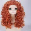 20202 Popular Orange curl Cosplay Brave Merida Animation Wig