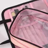 أكياس مستحضرات تجميلية تشكل حقيبة 2 في 1 حقيبة جمال مكياج شفافة الغرور للنساء منظم السفر