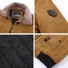 Herrenfell Kunstpelz 2022 Winter Fleece Warme Cordjacke Herren Pelzkragen Lässiger Modemantel Herren Wasserdicht Große Größe M-6XL Schlanke Herrenjacke Top T221007