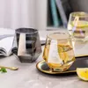 300ml Wine Glasses Milk Cup Colored Crystal Glass Geometry Hexagonal Cups Phnom Penh Whiskey SN4729