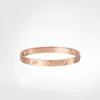 Braccialetti di design Bracciale a vite amore Braccialetti di design Gioielli di lusso Bracciale da donna Classico 50T itaniumS teelA lloyG oldPlatedCr aftCo lorsGo ldSilverRoseNev