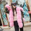 Women's Trench Coats Real Fur Coat Women Winter Warm Long Removable Rex Lined Parka Jacket Natural Collar Hood