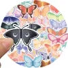 Lot de 40 autocollants papillon de dessin animé sans doublon autocollant en vinyle imperméable pour bagages, planche à roulettes, cahier, bouteille d'eau, autocollants de voiture, jouets pour enfants