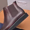 Nuevos botines para hombre, botas para motocicleta, zapatos de vestir, pisos para exteriores, zapatos elegantes de diseñador para hombre, talla de cuero 38-45