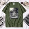 Herrar t skjortor gammal bild bildtryck tshirts mans mode överdimensionerade tshirt vintage lösa korta ärmar harajuku högkvalitativa mans