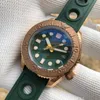 Zegarek zegarek steldive z 1968S Brązowy nurka na nadgarstek zegarek 300 m wodoodpornych NH35 Automatyczne szafirowe świetliste