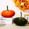 Festive Fall Pumpkin Decor Harvest Fabric Zucche artificiali Halloween Thanksgiving Farmhouse Decorazioni da tavolo RRE15083