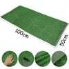 Decorative Flowers Artificial Grass Carpet Green Fake Synthetic Garden Landscape Lawn Mat Turf