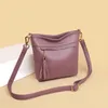 Bolsas de noche YourSeason Ladies Versátil Moda Hombro Crossbody Ocio Color Sólido Mujeres Gran Capacidad Bolso de cadena de cuero suave