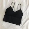 Canottiere da donna Per il tempo libero da donna Sport senza schienale sexy Reggiseno multifunzionale Sling Alla moda senza maniche con scollo a V Gilet corto senza cornice raccolto