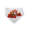 Bandanas White Pet Dog Apparel Triangle Neck Dickf Sublimation فارغة DIY Polyester Transfer Transfer Printing Pets Saliva منشفة اللعاب