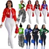 2022 Womens Bomber Jacket Fall Baseball Aseld Coat Short Long Sleeve Letter Print Bulk Entains Wholesale Lots Y2K Single Outdeed Outwear K10496