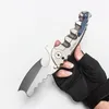 Heeter Knifeworks Dobrando Knife Man of War pesado Versão personalizada Limitada Strong S35VN Blade TC4 Titanium Handle