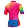 Racing Jackets 2022 Cycling Jersey Womens Bike Shirts Short Sleeve MTB Top Bicycle Clothing Mountain Road Uniform Simmer