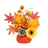 Dekorativa blommor 1 Set Pumpkin Autumn Harvest Pography Prop Halloween Party Thanksgiving Ornament Home Artificial Decoration